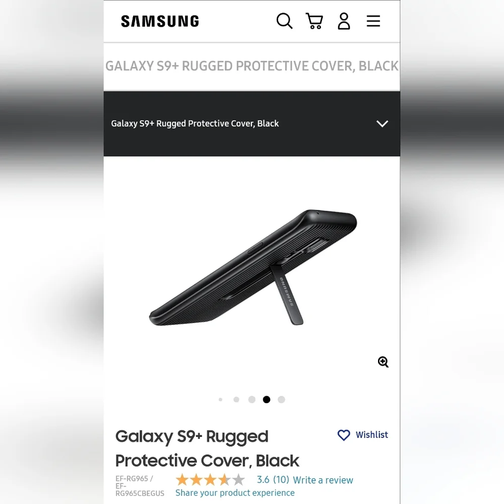 Samsung Galaxy S9+ Rugged Protective Cover with Kickstand
